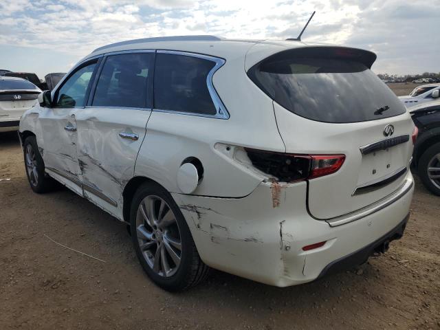 5N1AL0MM2EC536703 - 2014 INFINITI QX60 WHITE photo 2