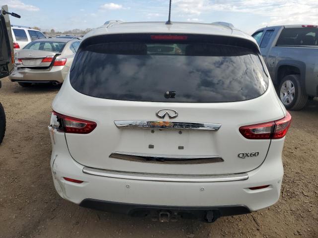 5N1AL0MM2EC536703 - 2014 INFINITI QX60 WHITE photo 6