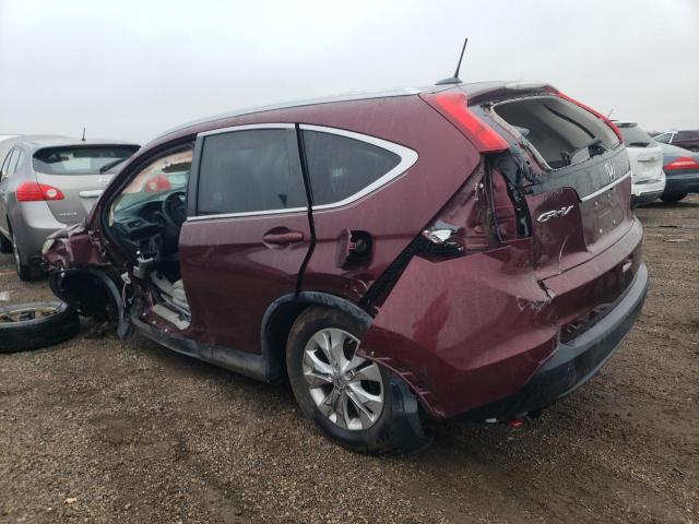 5J6RM4H73DL031214 - 2013 HONDA CR-V EXL BURGUNDY photo 2