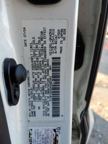 JTJBT20X240057943 - 2004 LEXUS GX 470 WHITE photo 13