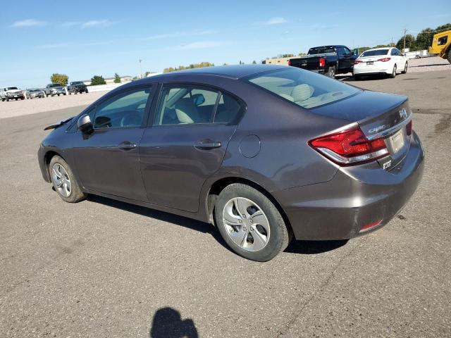 19XFB2F53DE095282 - 2013 HONDA CIVIC LX GRAY photo 2