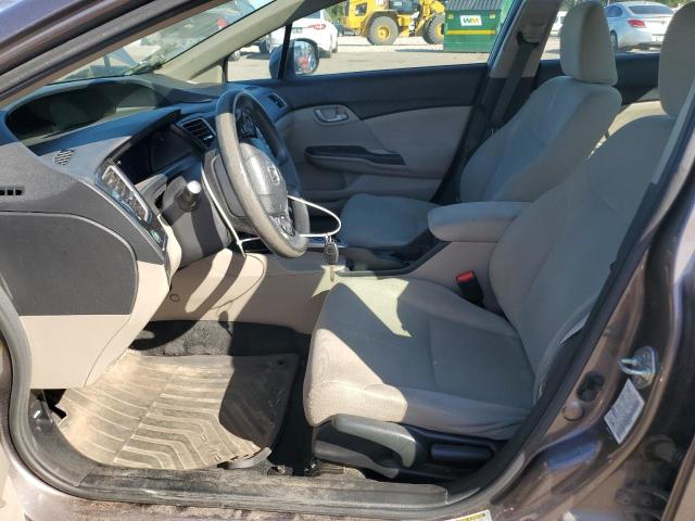 19XFB2F53DE095282 - 2013 HONDA CIVIC LX GRAY photo 7