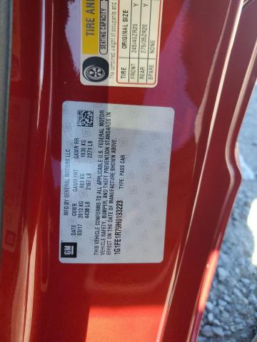 1G1FE1R79H0193223 - 2017 CHEVROLET CAMARO SS 红色 照片 12