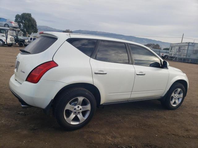 JN8AZ08W45W437110 - 2005 NISSAN MURANO SL WHITE photo 3