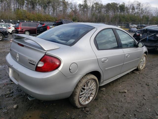 1B3AS76F32D657780 - 2002 DODGE NEON R/T SILVER photo 3