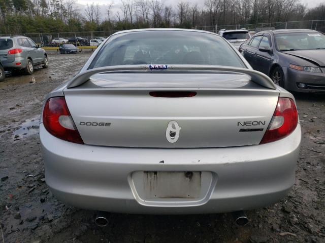 1B3AS76F32D657780 - 2002 DODGE NEON R/T SILVER photo 6