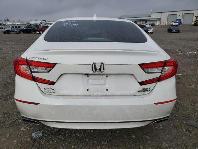 1HGCV2F36KA012678 - 2019 HONDA ACCORD SPORT WHITE photo 6