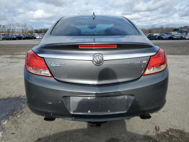 W04GV5EV2B1116826 - 2011 BUICK REGAL CXL CHARCOAL photo 6