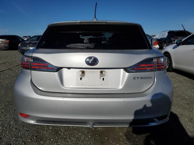 JTHKD5BH9B2022694 - 2011 LEXUS CT 200 SILVER photo 6