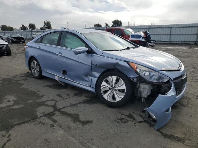 KMHEC4A41EA103382 - 2014 HYUNDAI SONATA HYBRID BLUE photo 4