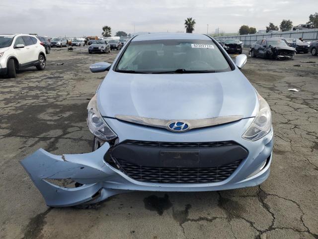 KMHEC4A41EA103382 - 2014 HYUNDAI SONATA HYBRID BLUE photo 5