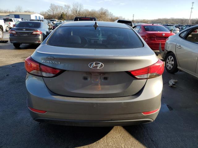 5NPDH4AE3EH505567 - 2014 HYUNDAI ELANTRA SE GRAY photo 6