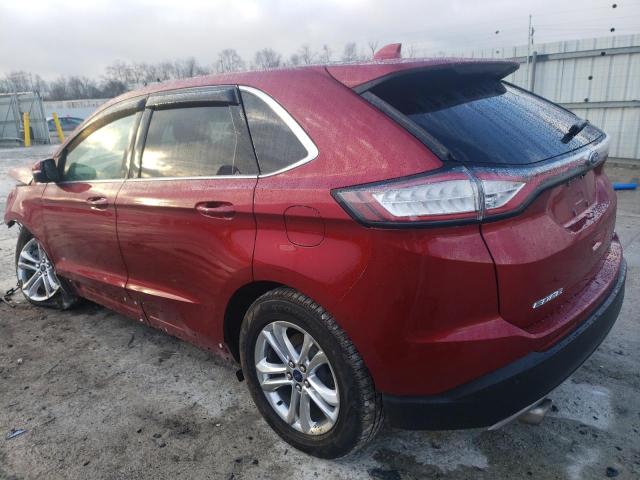 2FMPK4J93HBC48231 - 2017 FORD EDGE SEL RED photo 2