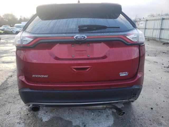 2FMPK4J93HBC48231 - 2017 FORD EDGE SEL RED photo 6