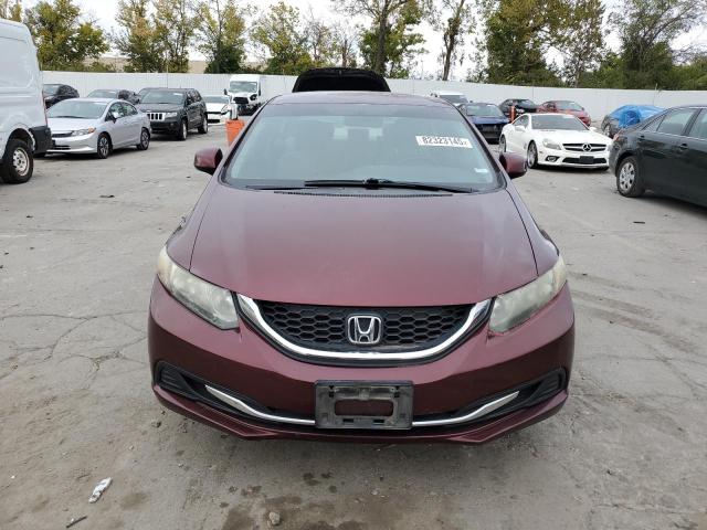 19XFB2F54DE039660 - 2013 HONDA CIVIC LX BURGUNDY photo 5
