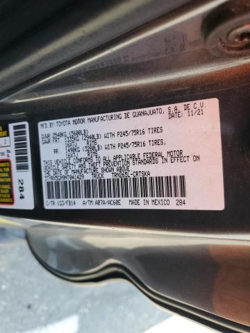 3TYRX5GN9NT041429 - 2022 TOYOTA TACOMA ACCESS CAB Gris photo 12