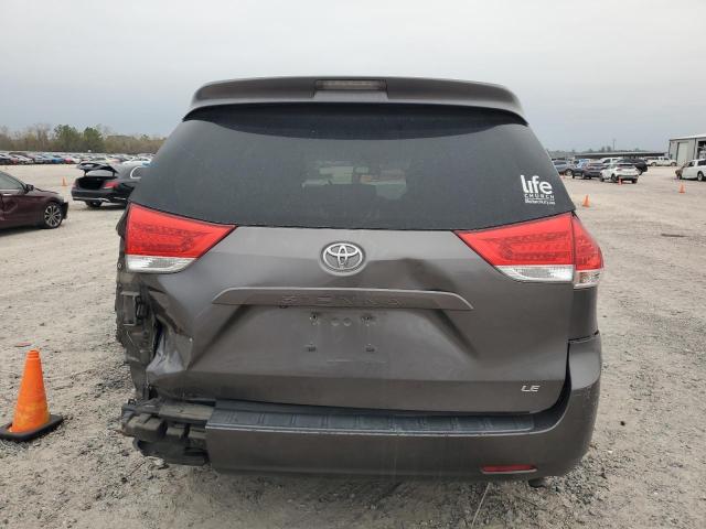 5TDKK3DC4ES430854 - 2014 TOYOTA SIENNA LE CHARCOAL photo 6