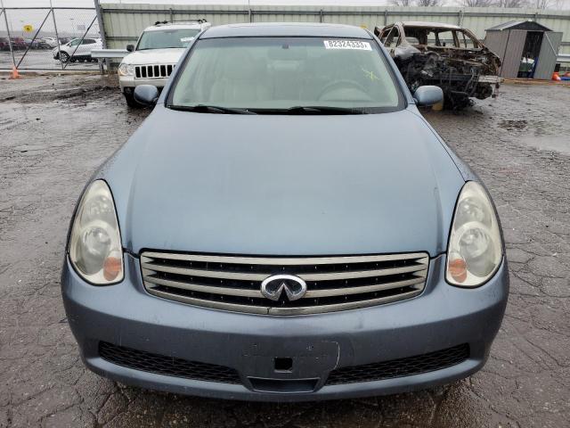 JNKCV51F96M605701 - 2006 INFINITI G35 BLUE photo 5