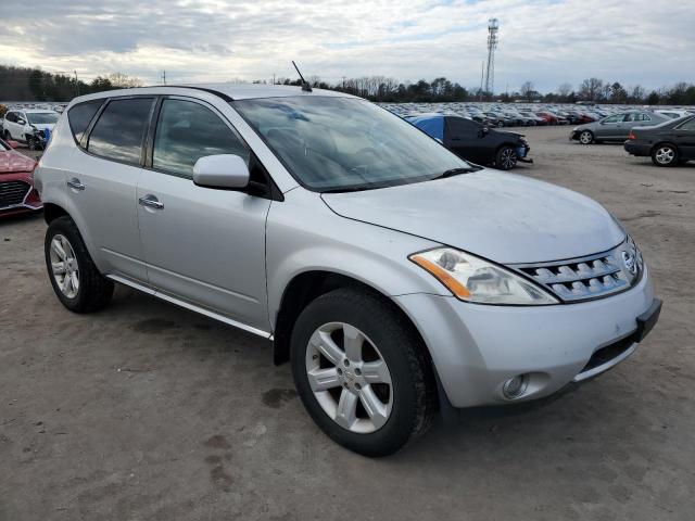 JN8AZ08T37W507303 - 2007 NISSAN MURANO SL SILVER photo 4