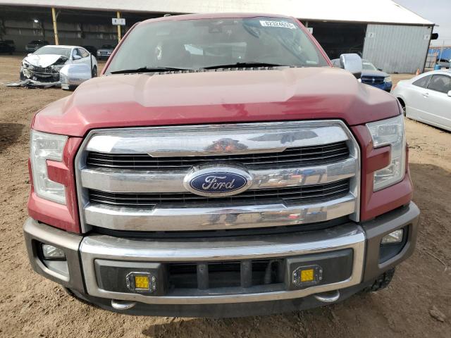 1FTEW1EG1GFA18496 - 2016 FORD F150 SUPERCREW MAROON photo 5