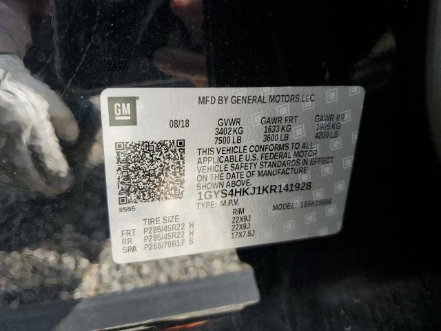 1GYS4HKJ1KR141928 - 2019 CADILLAC ESCALADE ESV LUXURY Чорний фото 13