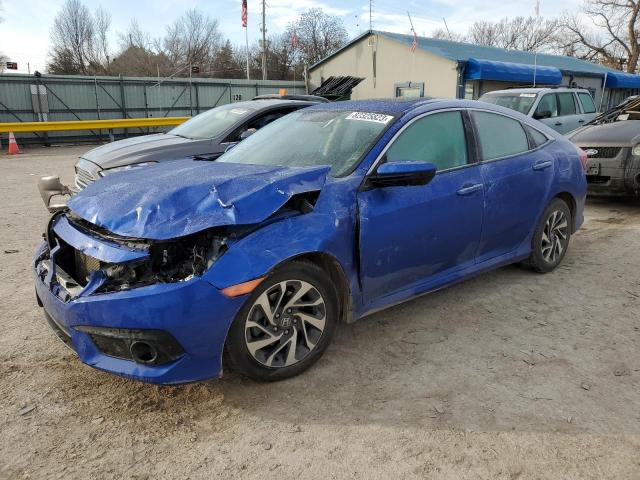 19XFC2F80GE039876 - 2016 HONDA CIVIC EX BLUE photo 1