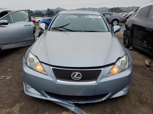 JTHBK262385060083 - 2008 LEXUS IS 250 BLUE photo 5