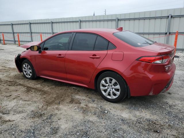 JTDEPMAE3MJ127053 - 2021 TOYOTA COROLLA LE RED photo 2