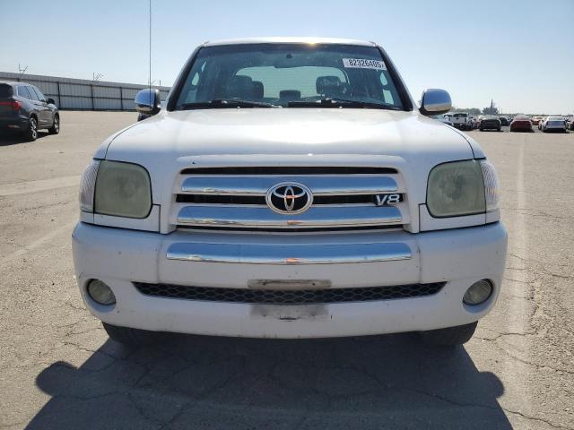 5TBET34136S516207 - 2006 TOYOTA TUNDRA DOUBLE CAB SR5 WHITE photo 5