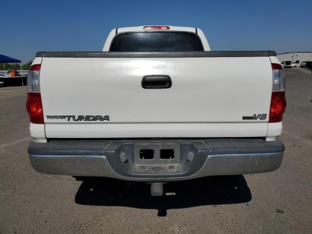 5TBET34136S516207 - 2006 TOYOTA TUNDRA DOUBLE CAB SR5 WHITE photo 6
