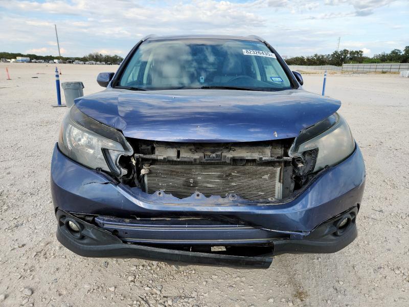 2HKRM4H75DH619612 - 2013 HONDA CR-V EXL BLUE photo 5
