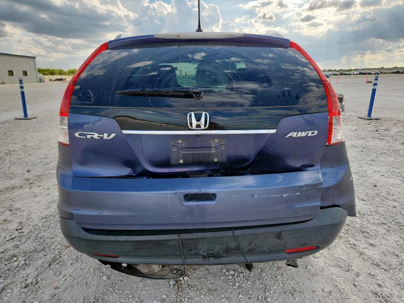 2HKRM4H75DH619612 - 2013 HONDA CR-V EXL BLUE photo 6