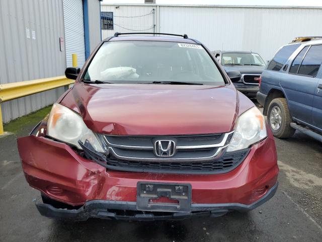 JHLRE3H36AC009278 - 2010 HONDA CR-V LX RED photo 5