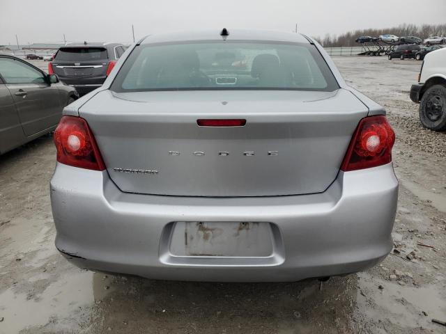 1C3CDZAB9DN530826 - 2013 DODGE AVENGER SE SILVER photo 6