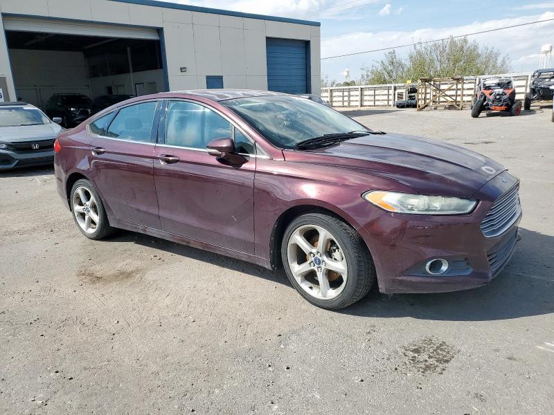 3FA6P0HR7DR361536 - 2013 FORD FUSION SE BURGUNDY photo 4