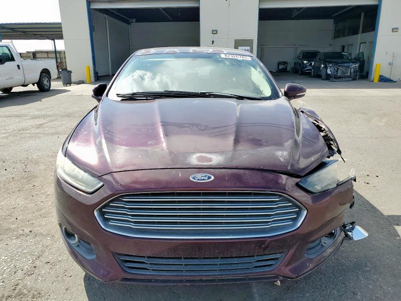 3FA6P0HR7DR361536 - 2013 FORD FUSION SE BURGUNDY photo 5