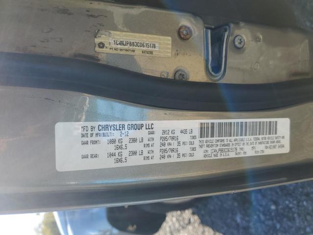 1C4NJPBB3CD615178 - 2012 JEEP PATRIOT SPORT GRAY photo 13