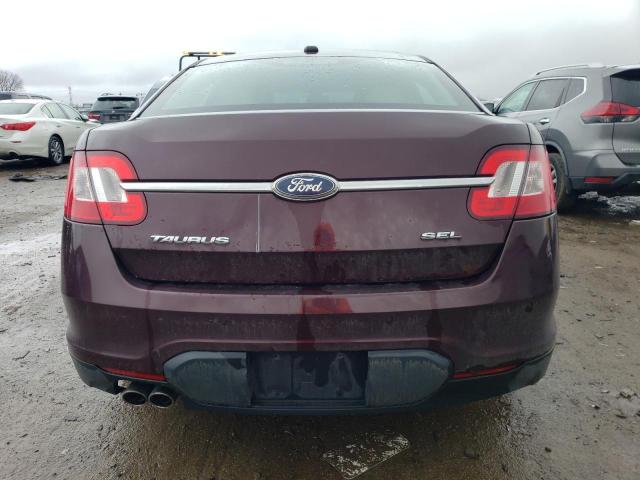 1FAHP2EW1BG143627 - 2011 FORD TAURUS SEL BURGUNDY photo 6