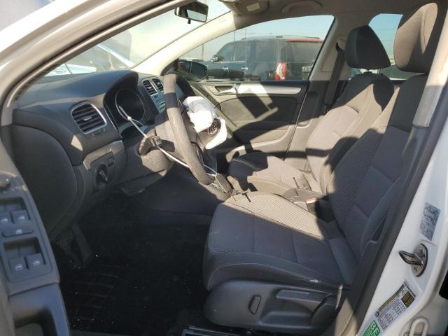 WVWDB7AJ2CW324001 - 2012 VOLKSWAGEN GOLF WHITE photo 7