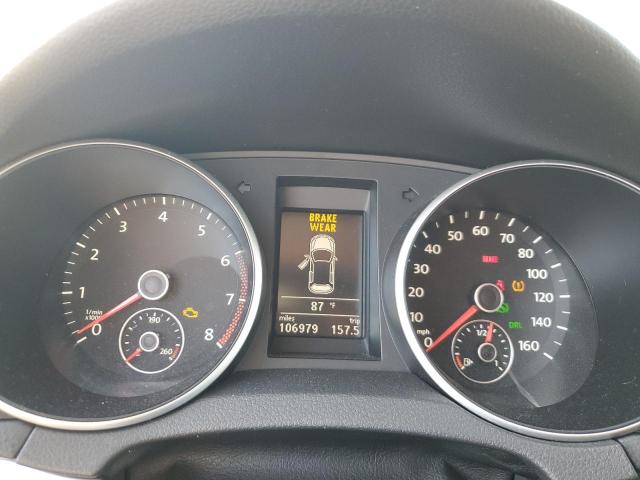 WVWDB7AJ2CW324001 - 2012 VOLKSWAGEN GOLF WHITE photo 9