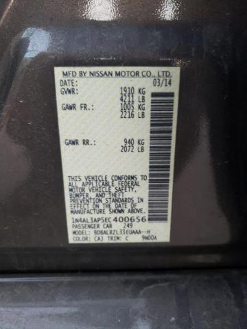 1N4AL3AP5EC400656 - 2014 NISSAN ALTIMA 2.5 BROWN photo 12