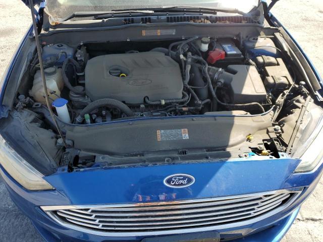 3FA6P0HD2HR368128 - 2017 FORD FUSION SE BLUE photo 11