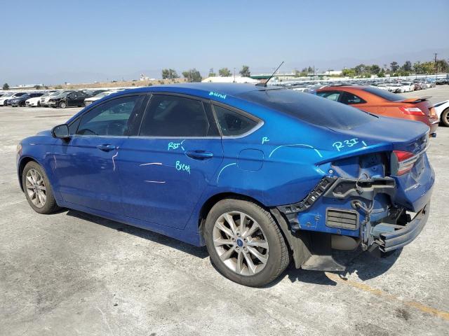 3FA6P0HD2HR368128 - 2017 FORD FUSION SE BLUE photo 2
