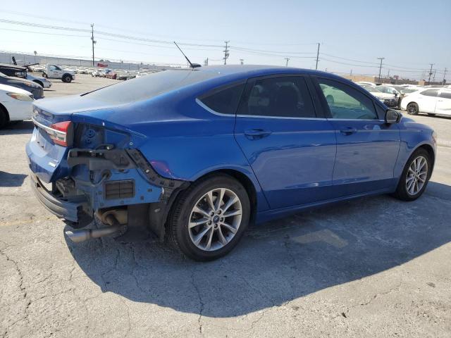 3FA6P0HD2HR368128 - 2017 FORD FUSION SE BLUE photo 3