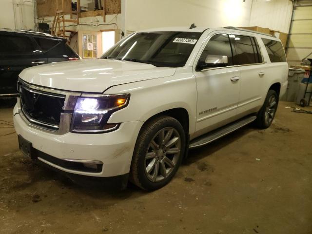 1GNSKKKC0FR246077 - 2015 CHEVROLET SUBURBAN K1500 LTZ WHITE photo 1