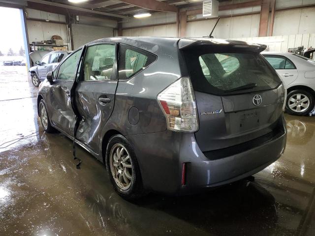 JTDZN3EU1C3023389 - 2012 TOYOTA PRIUS V CHARCOAL photo 2