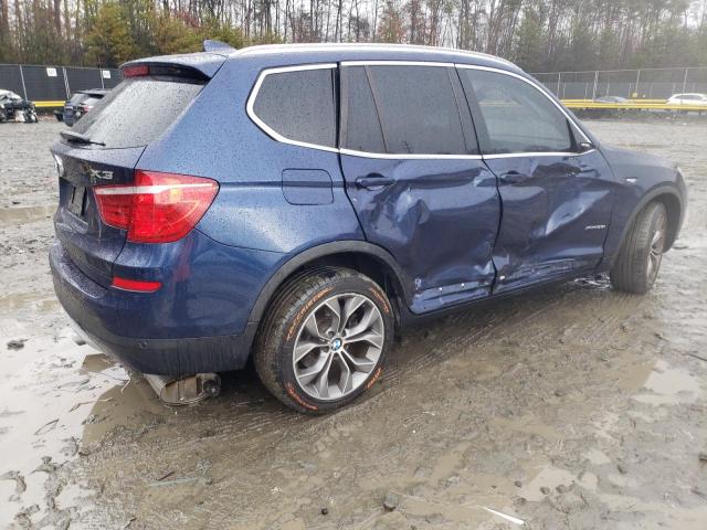 5UXWX9C50G0D65078 - 2016 BMW X3 XDRIVE28I BLUE photo 3