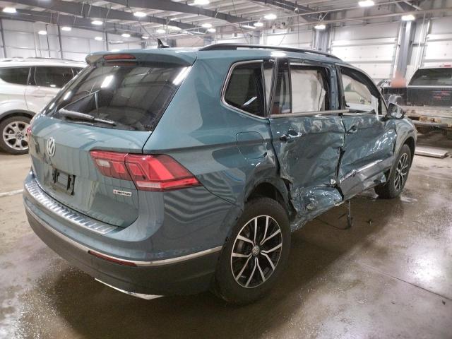 3VV2B7AX8MM094687 - 2021 VOLKSWAGEN TIGUAN SE TEAL photo 3