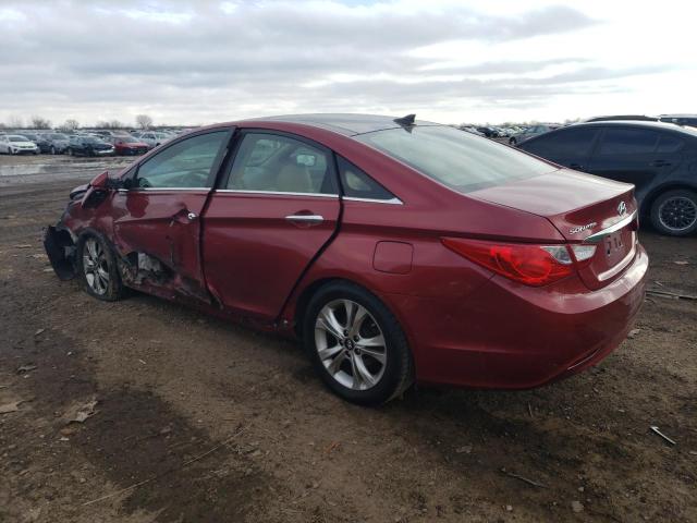 5NPEC4AC8DH557745 - 2013 HYUNDAI SONATA SE RED photo 2