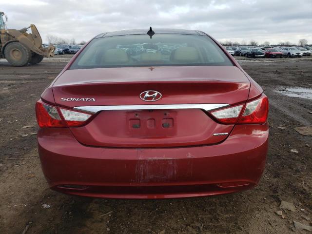 5NPEC4AC8DH557745 - 2013 HYUNDAI SONATA SE RED photo 6